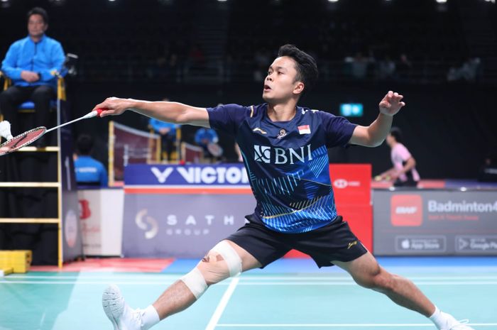 Anthony Sinisuka Ginting di India Open 2024