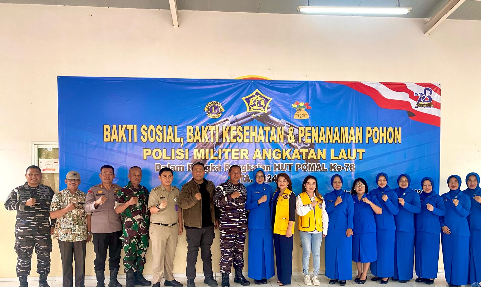 Puspomal Gelar Bakti Sosial dalam rangka HUT ke 78 Pomal Tahun 2024