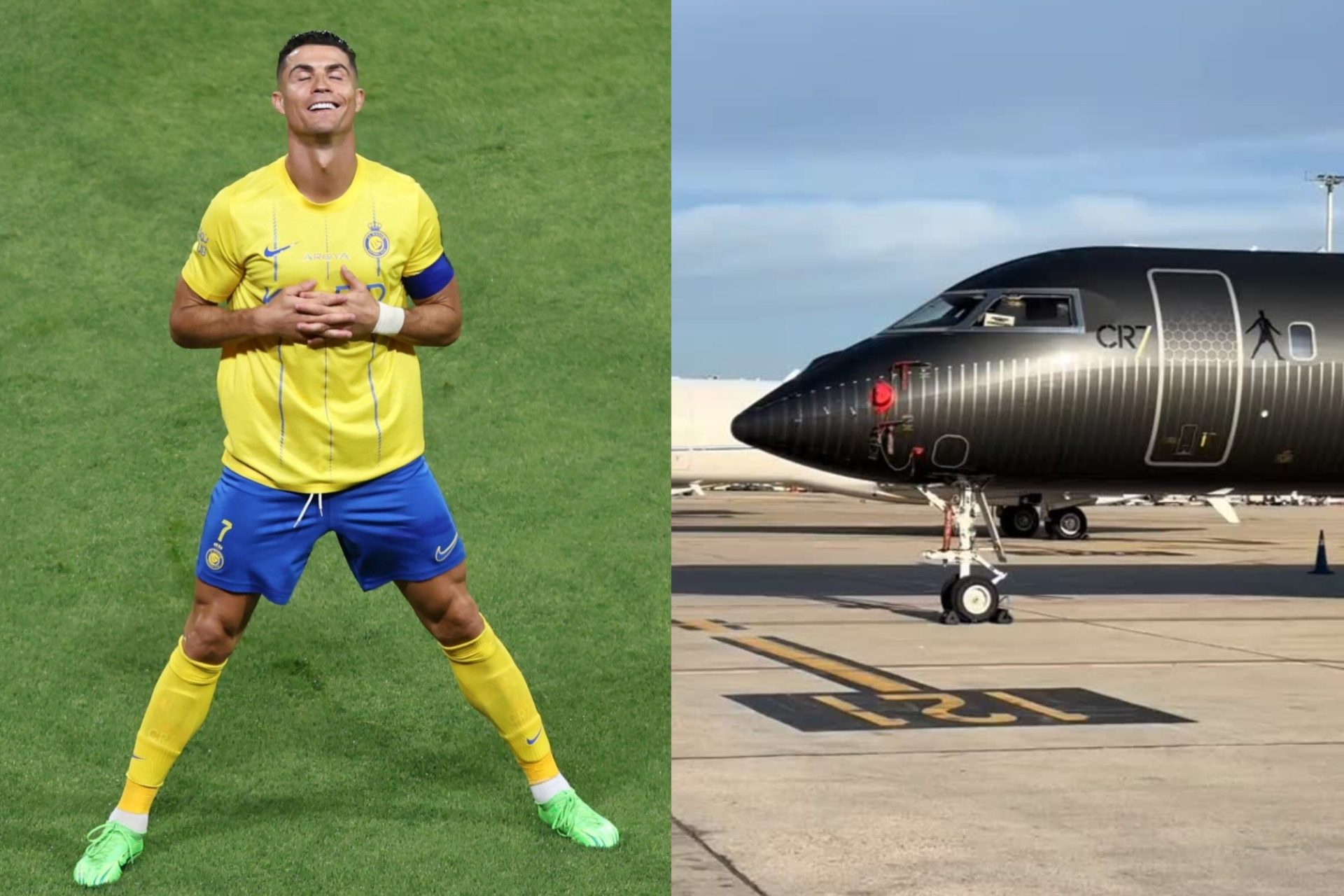 Cristiano Ronaldo dan pesawat jet pribadinya